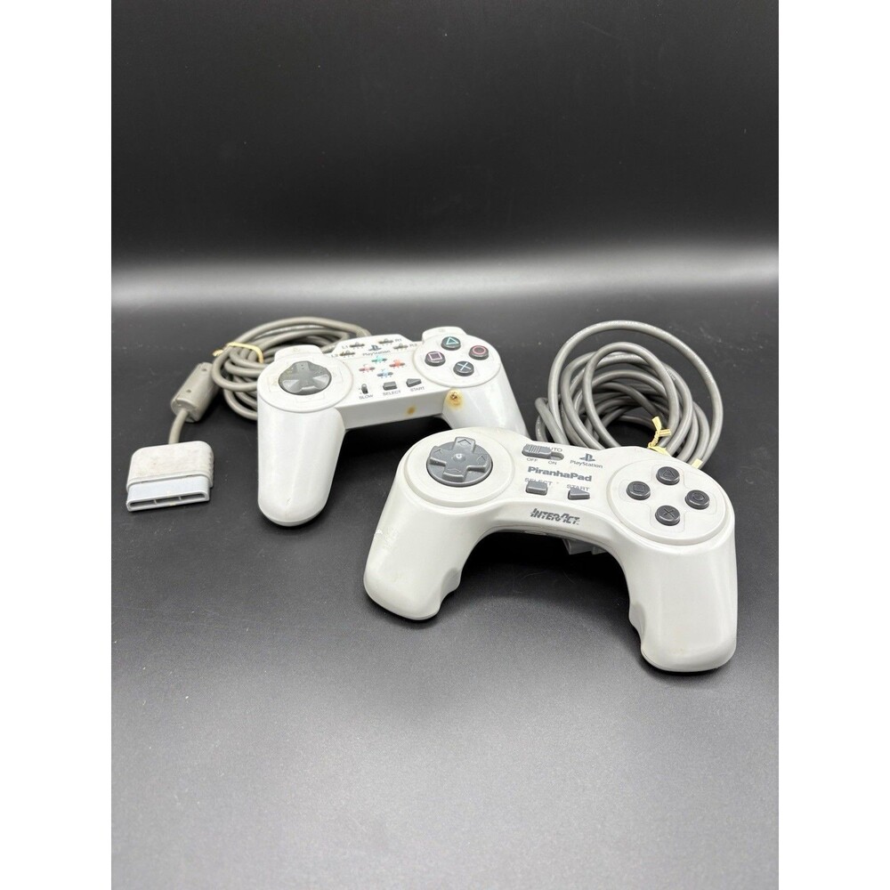 PlayStation 1 Controller Lot Of 2 / Untested For Parts Or Repair